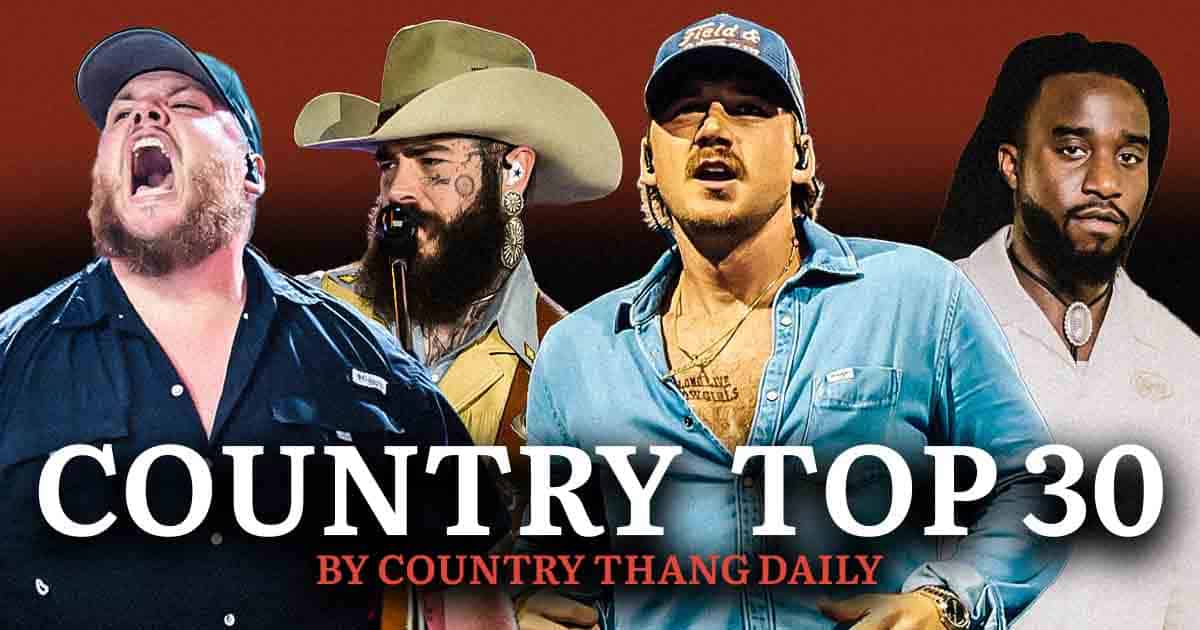 Check out the Country Top 30 chart for the weekend of March 1-2, 2025, featuring the biggest hits in country music right now.