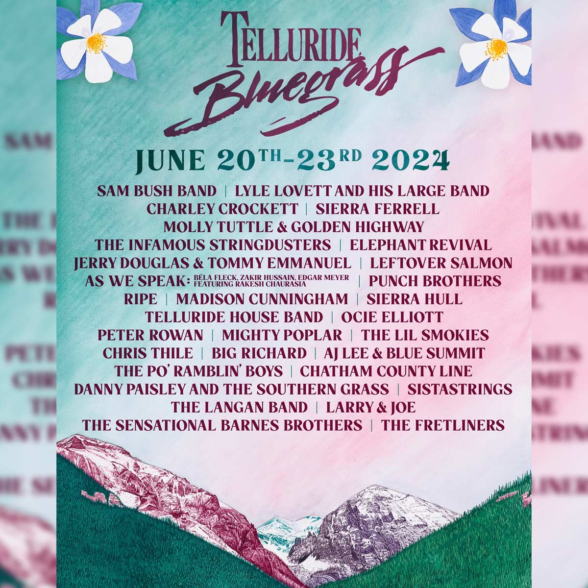 Telluride Bluegrass Festival 2024 square