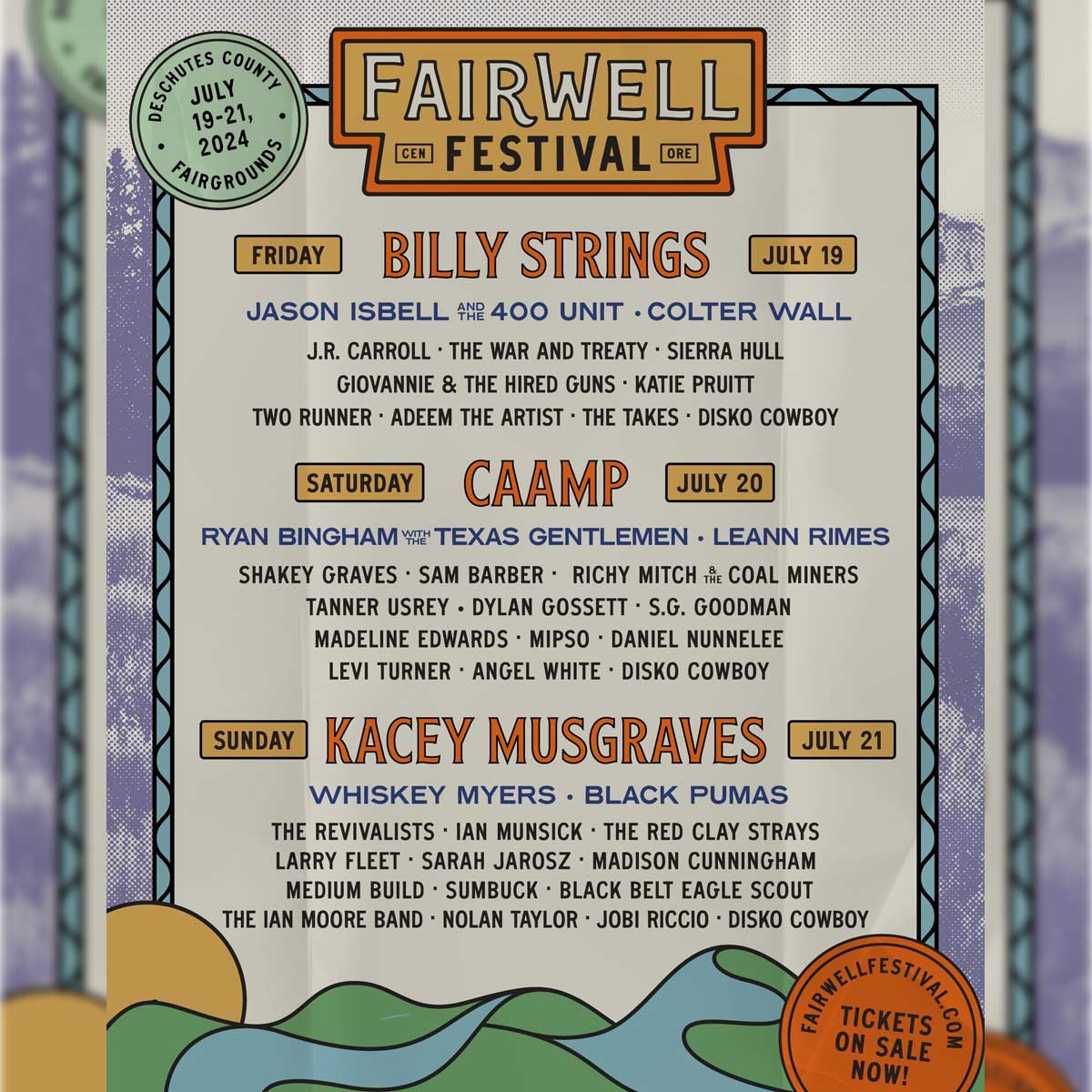  FairWell Festival 2024 lineup