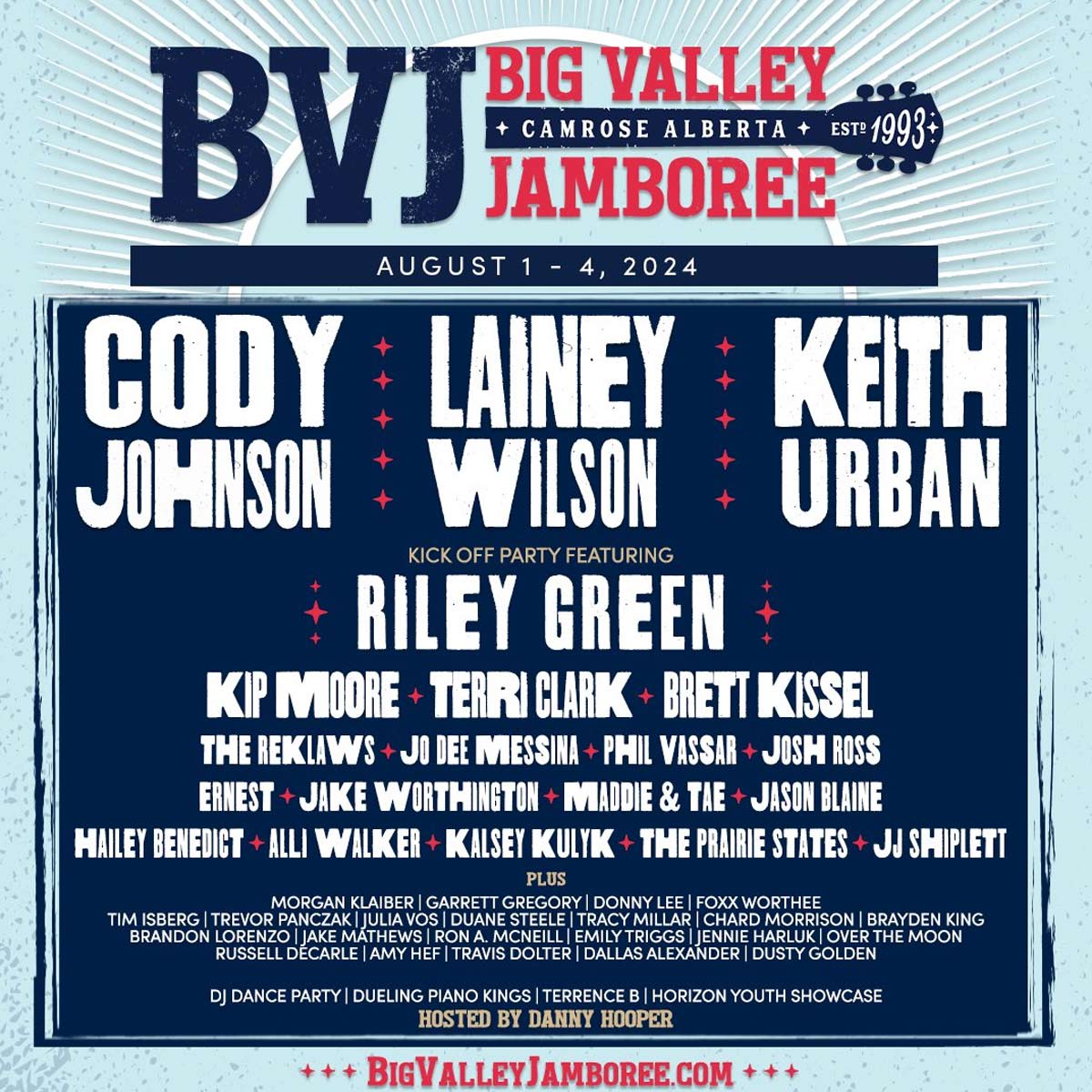 Big Valley Jamboree 2024 lineup