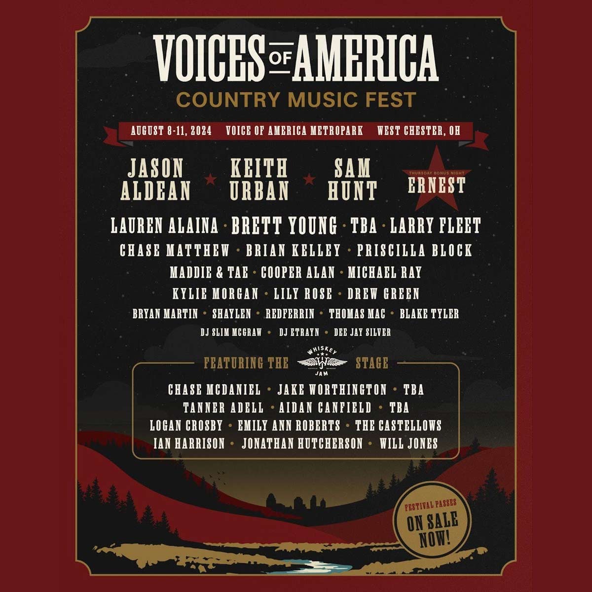 Voices of America Country Music Fest 2024 lineup