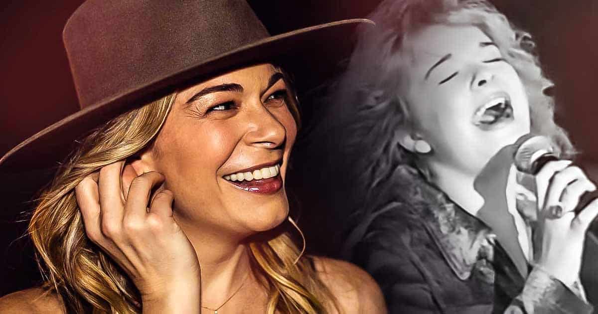 14-year-old LeAnn Rimes performing a stunning rendition of 'Unchained Melody,' highlighting her powerful voice and cementing her legacy in country music history.