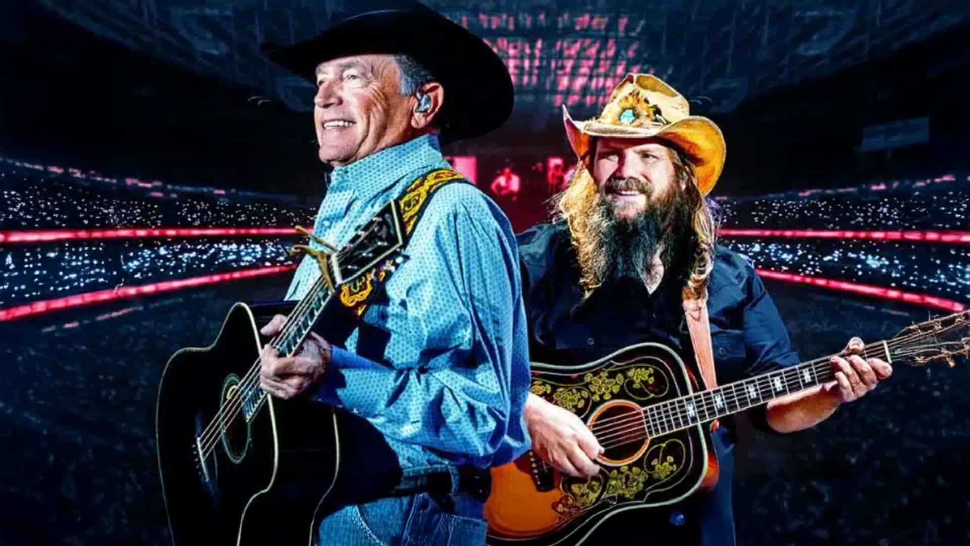 George Strait and Chris Stapleton announce their 2025 stadium tour, bringing country music fans an unforgettable live experience with special guests Parker McCollum and Little Big Town.